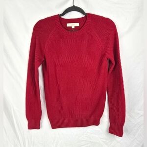Loft Textured Waffle Knit Crewneck Pullover Sweater sz XS NWT